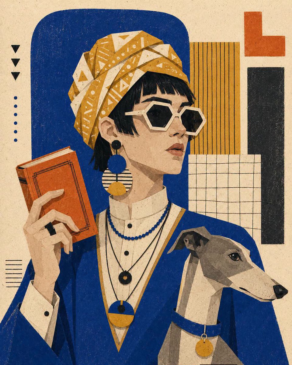 Graphic Cut-Paper Editorial Collage preview image