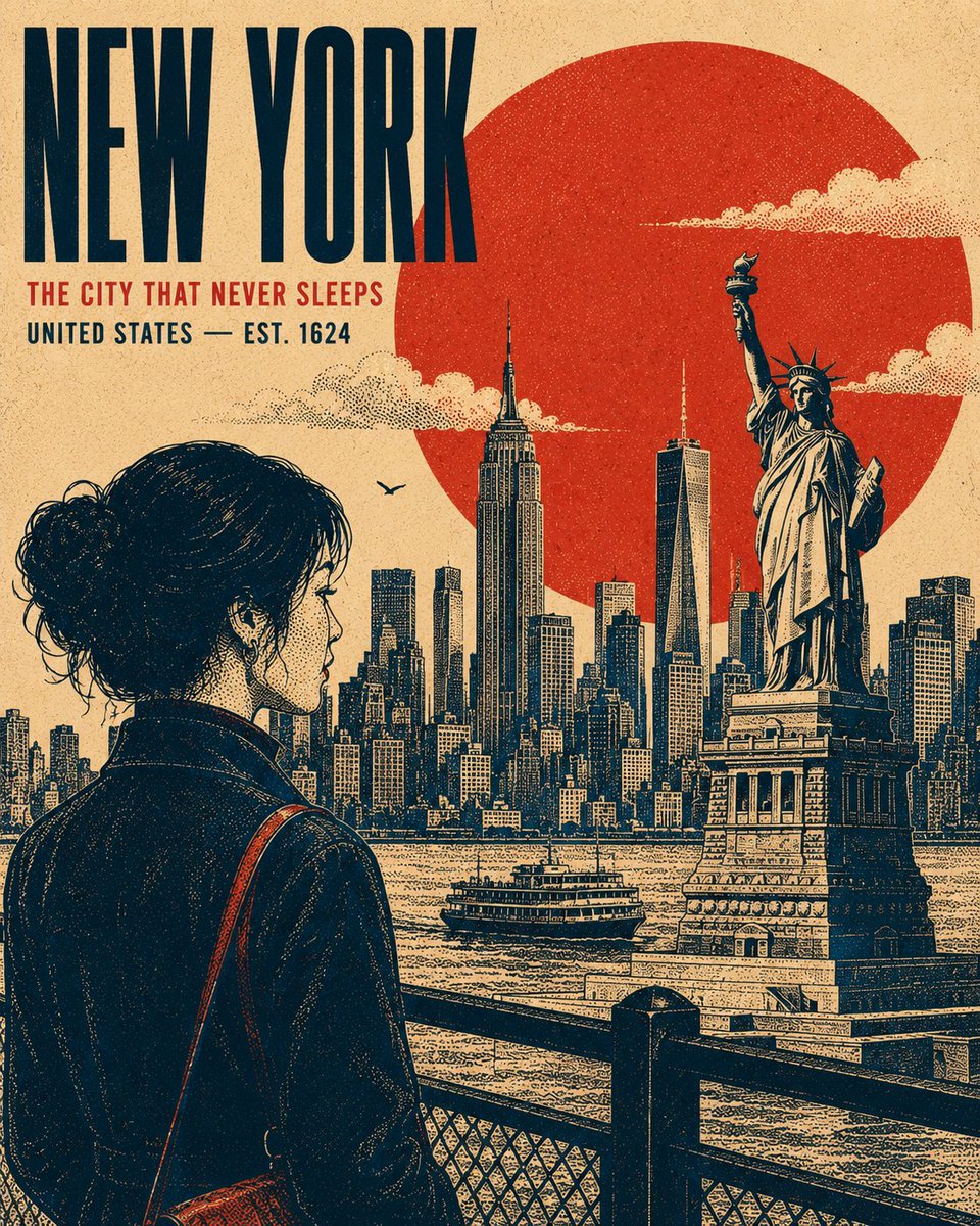 Vintage Retro Screen-Print Poster preview image