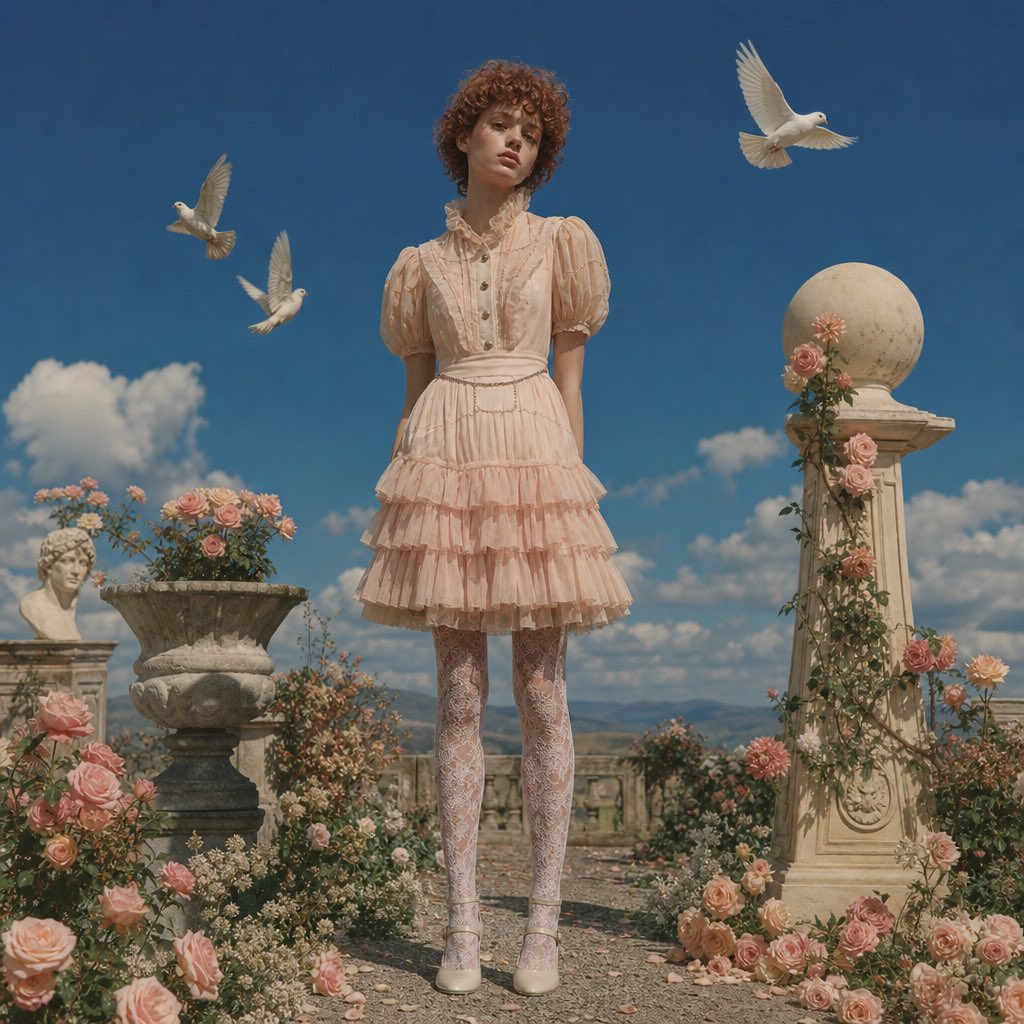 Surreal Fashion Garden Template preview image