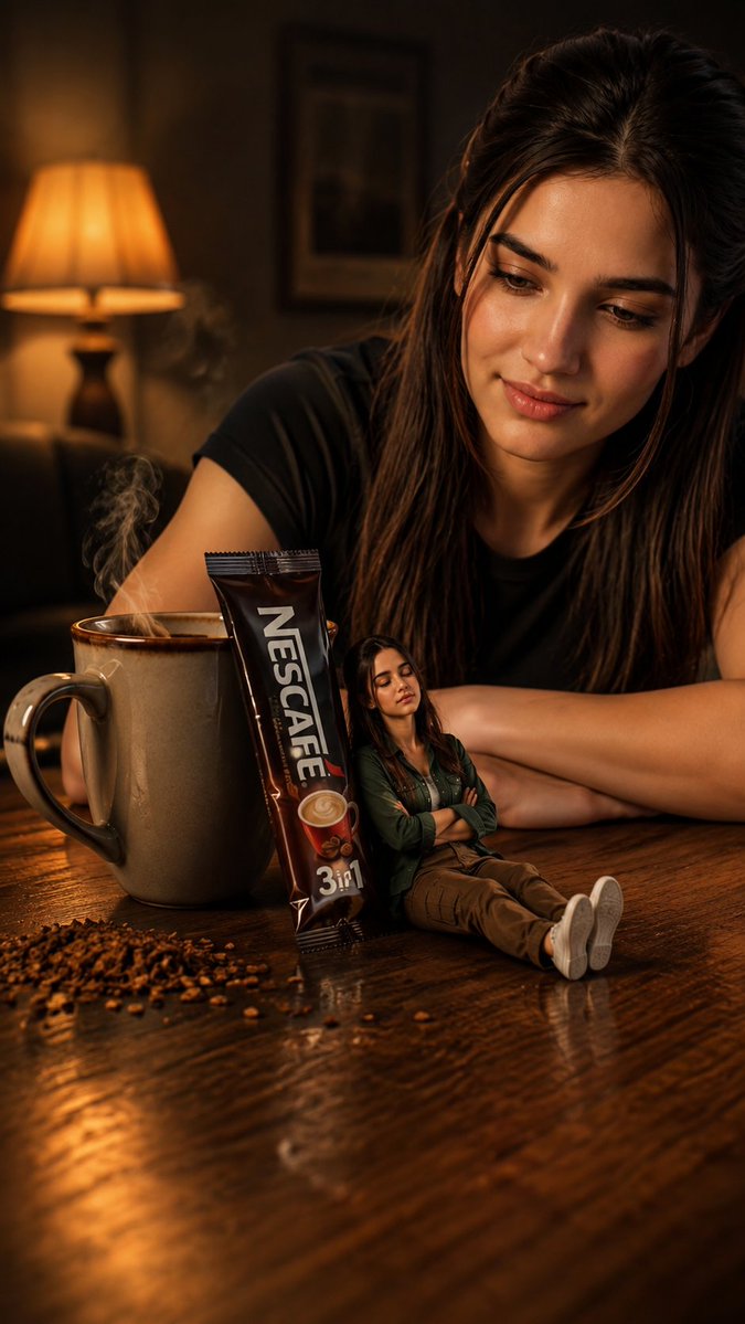 Miniature Woman Coffee Commercial preview image