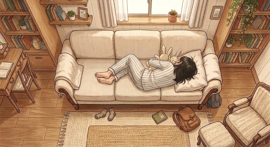Cozy Anime Reading Room Nap preview image