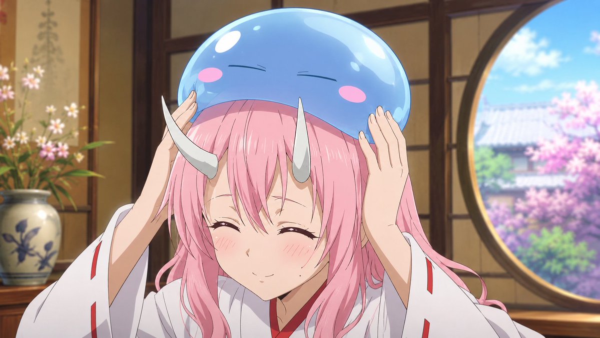 Anime Girl with Blue Slime Hat preview image