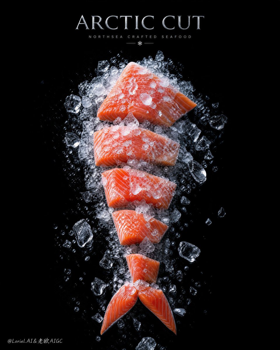 Luxury Seafood Advertising Poster preview image