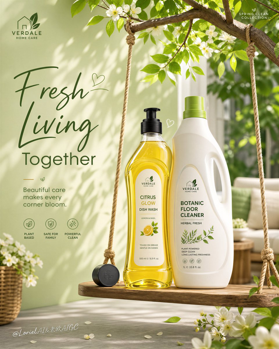 Cleaning Product Commerical with Doodle Art preview image