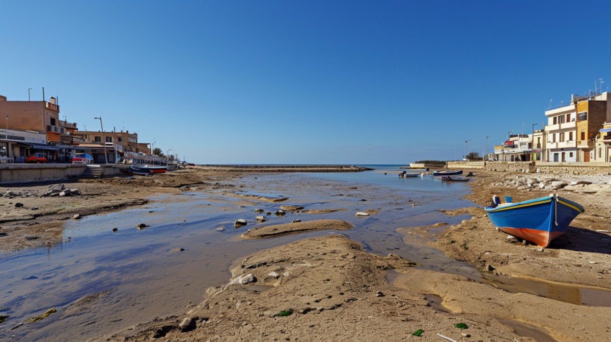 Mediterranean Low Tide Harbor preview image
