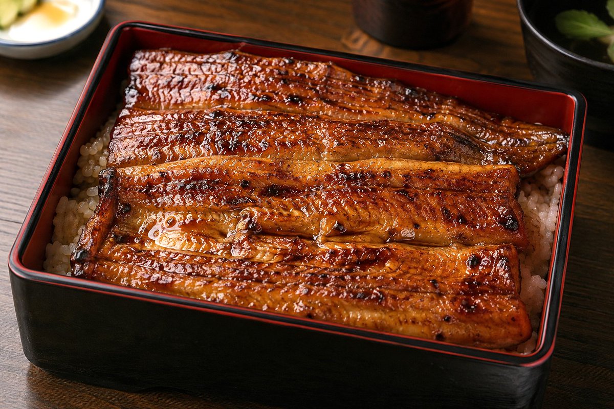 Realistic Unaju Grilled Eel Box preview image