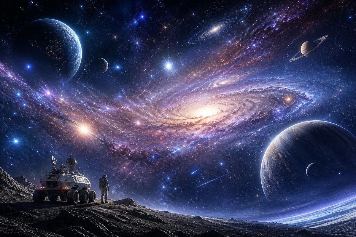 Epic Cosmic Exploration Scene preview image
