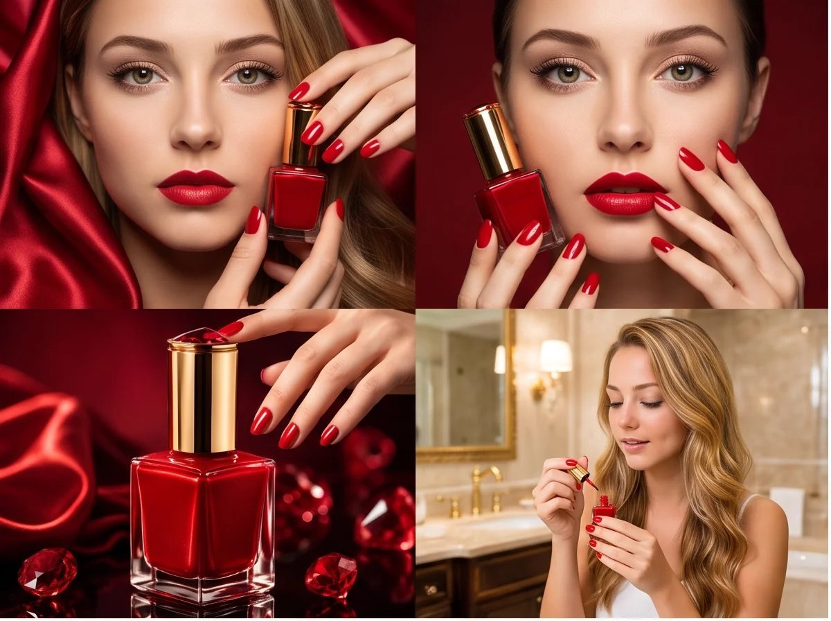 Luxury Red Nail Polish Storyboard preview image