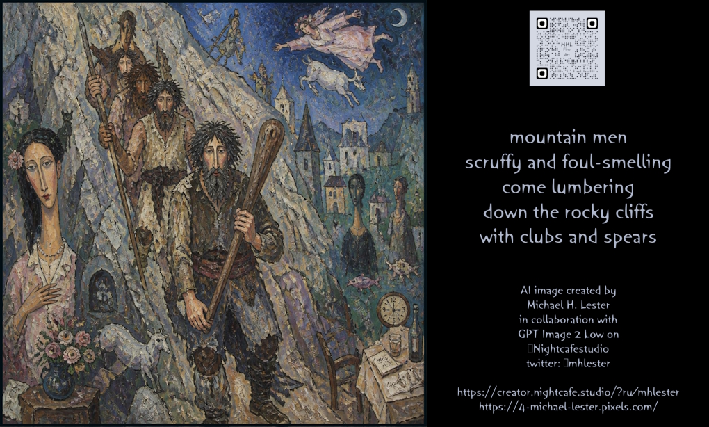 Scruffy Mountain Men Illustration preview image