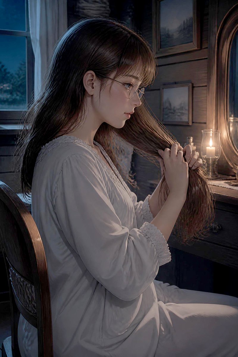 Moonlit Victorian Night Portrait preview image