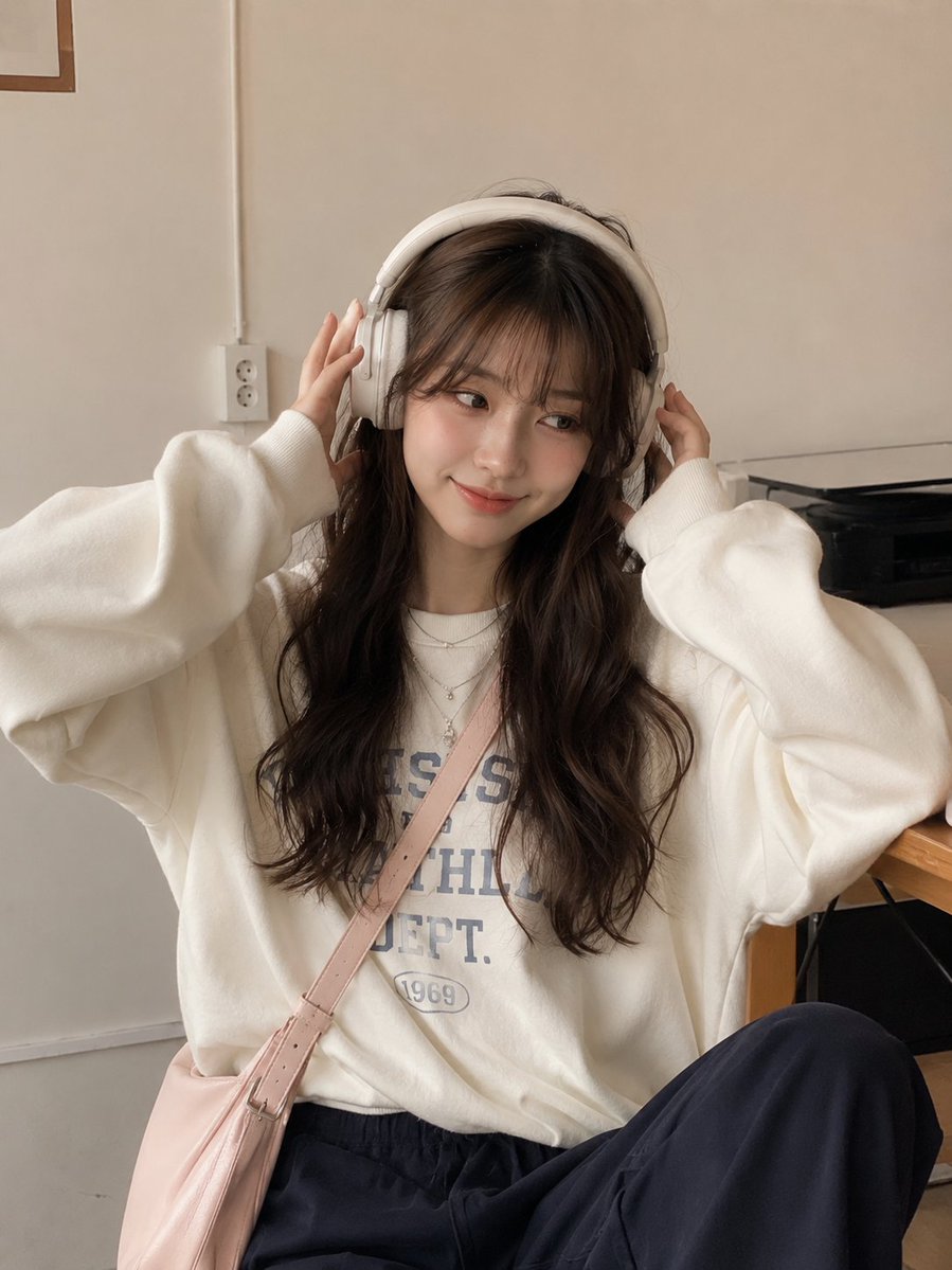 Candid Lifestyle Portrait with Headphones preview image