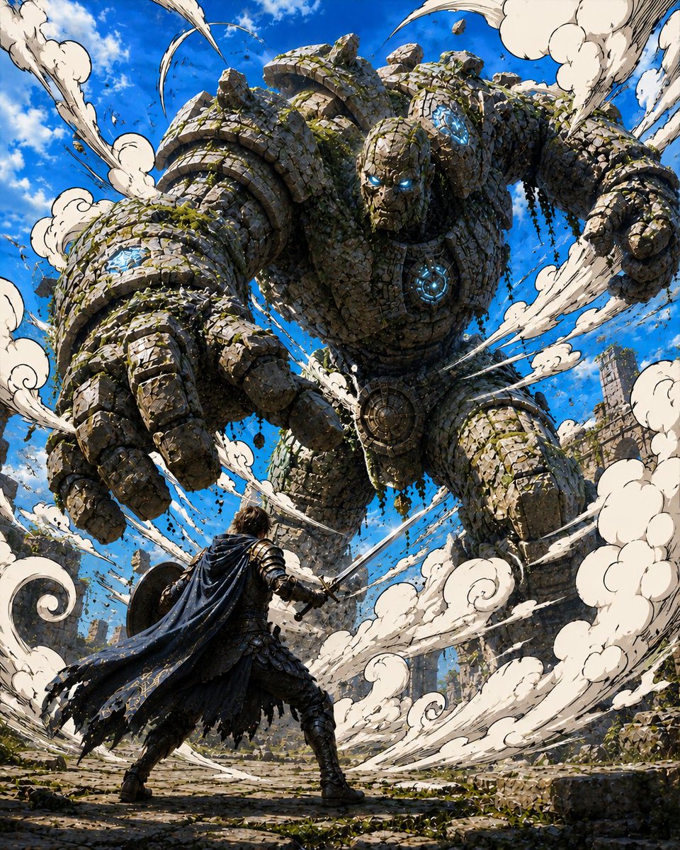 Warrior Versus Stone Golem preview image