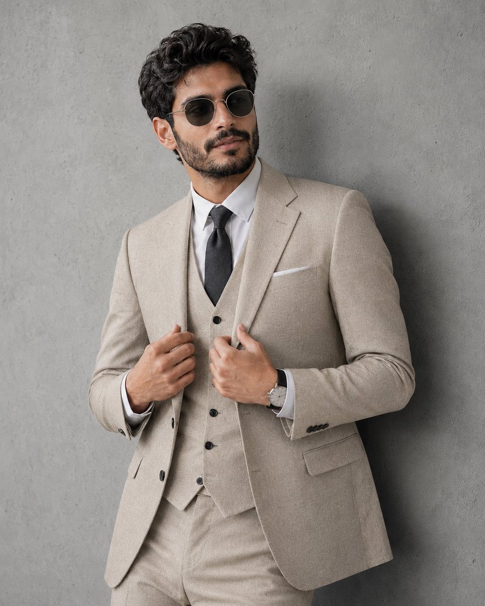 Professional Studio Portrait in Tweed Suit preview image