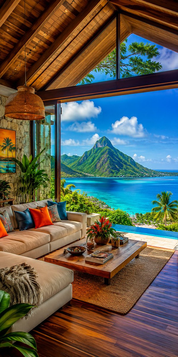 Luxury Modern Tropical Living Room preview image