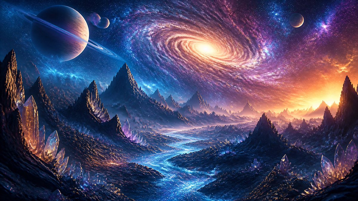 Ethereal River of Light in Space preview image