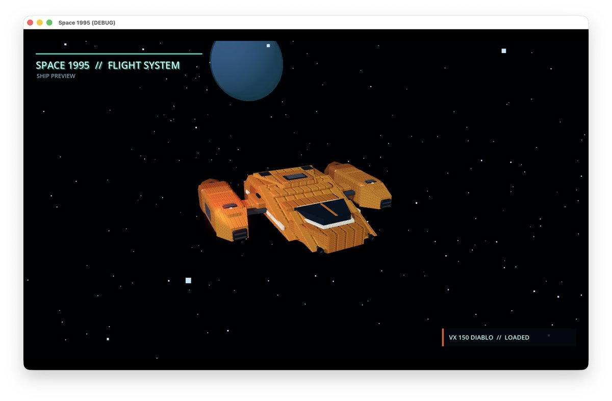 Retro Low-Poly Spaceflight Preview preview image