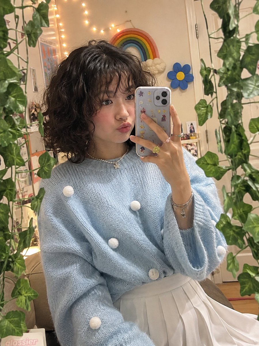 Whimsical Bedroom Mirror Selfie preview image