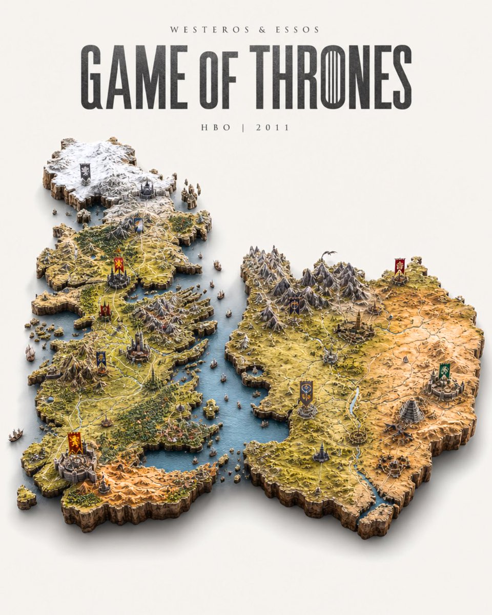 Game of Thrones Isometric Map Diorama preview image