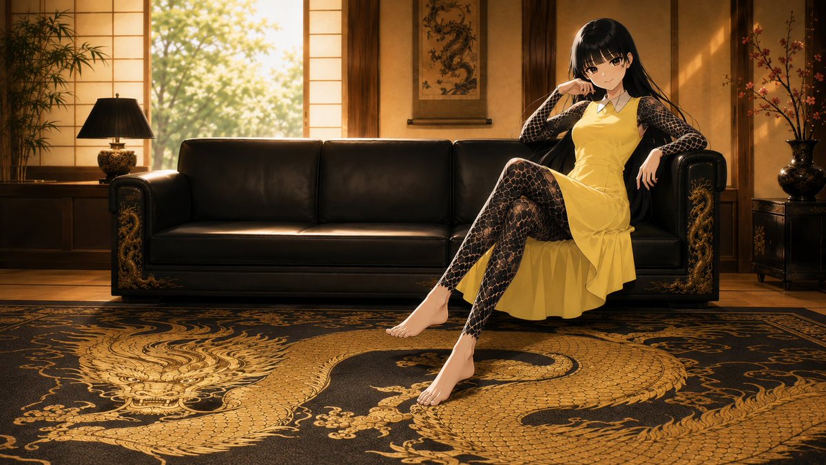 Anime Dragon Lounge Wallpaper preview image