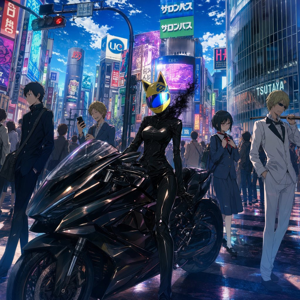 Durarara-Style Tokyo Crossing Key Visual preview image