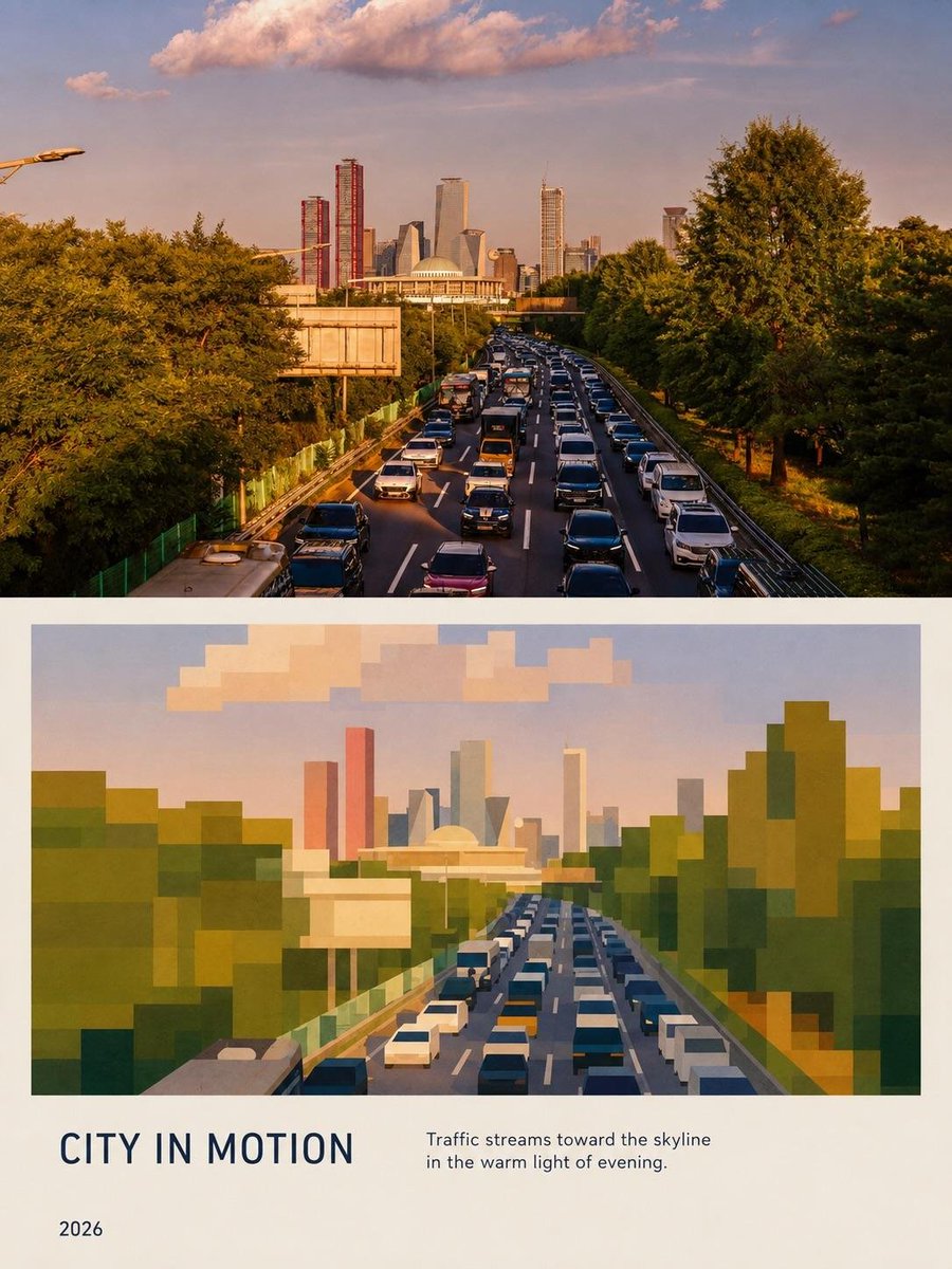 Editorial City Poster Transformation preview image