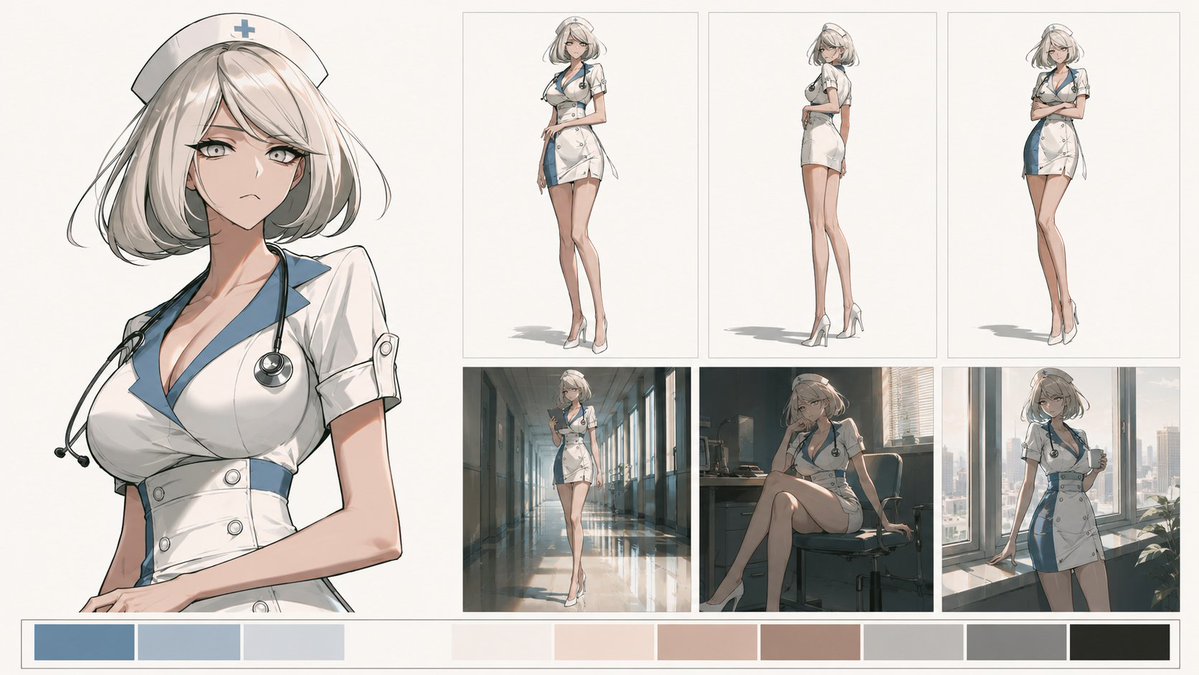 Artistic Character Reference Sheet preview image