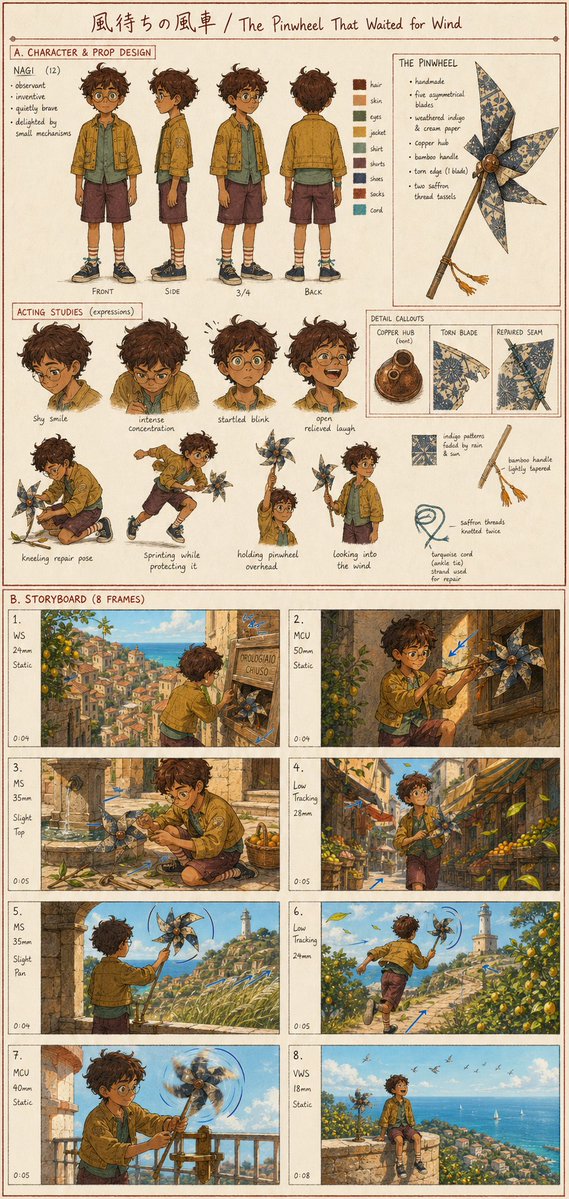 Anime Development Concept Board preview image