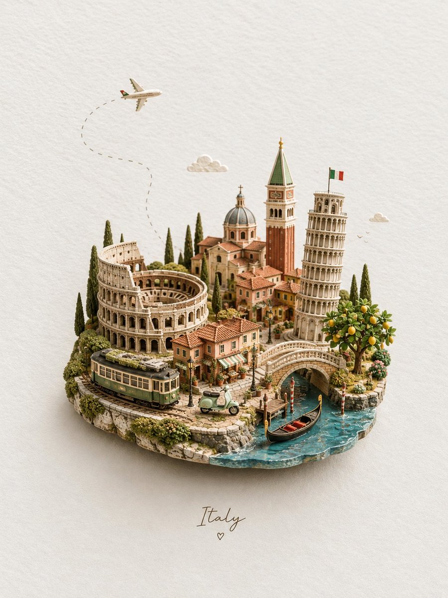 Handcrafted Miniature Diorama Landscape preview image