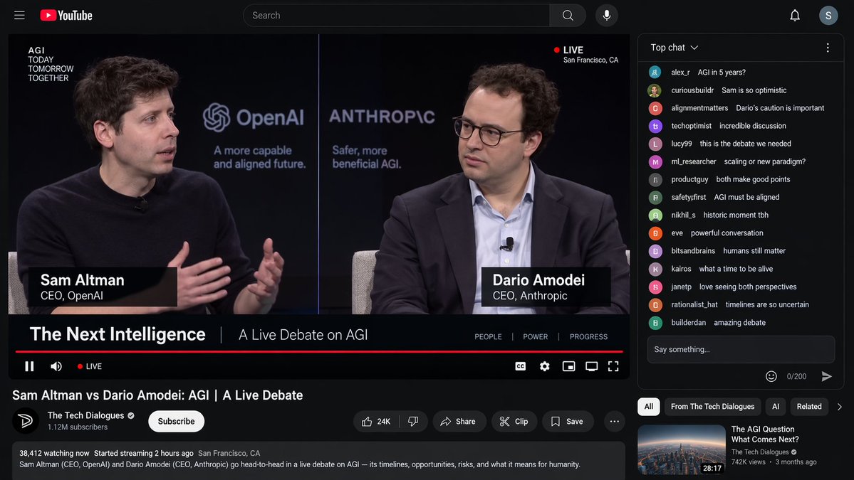 YouTube Live Debate Screenshot preview image
