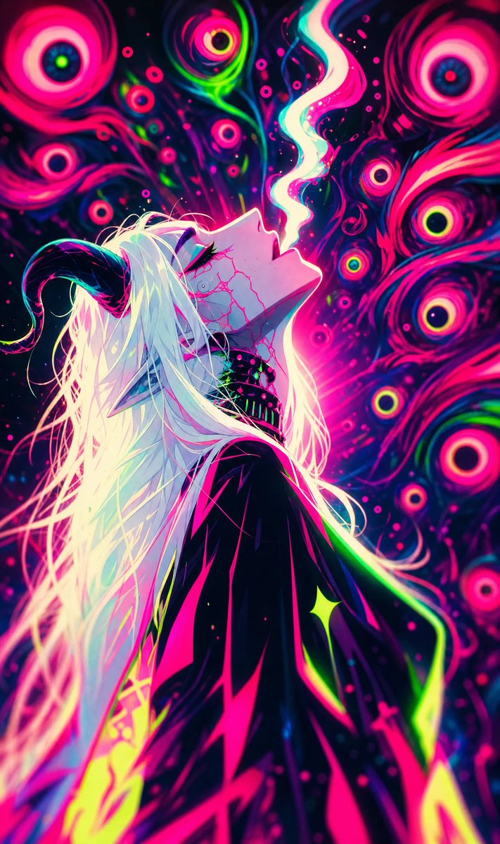 Neon Psychedelic Digital Animation Still preview image