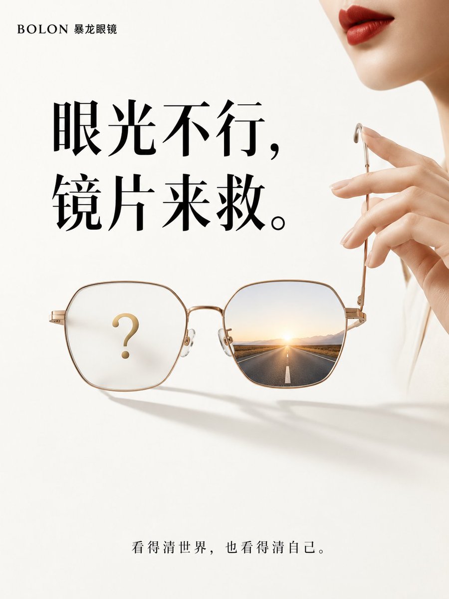 Minimalist Luxury Eyewear Conceptual Advertisement preview image