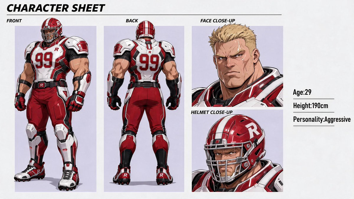 Clean Anime Character Sheet Refinement preview image