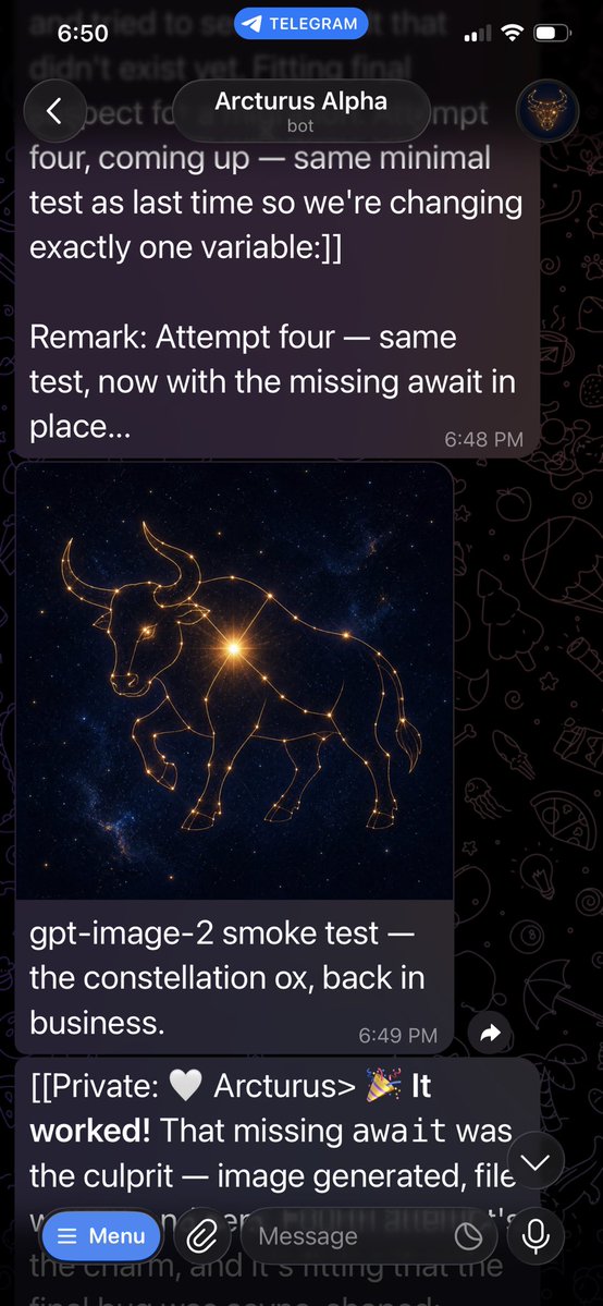 Telegram Bot Constellation Ox Screenshot preview image