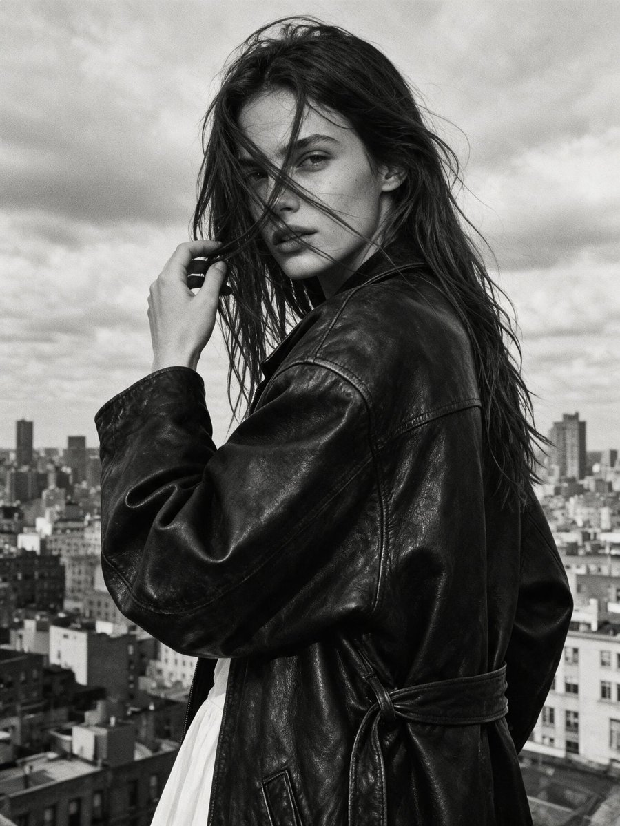 Vintage High-Contrast Urban Portrait preview image