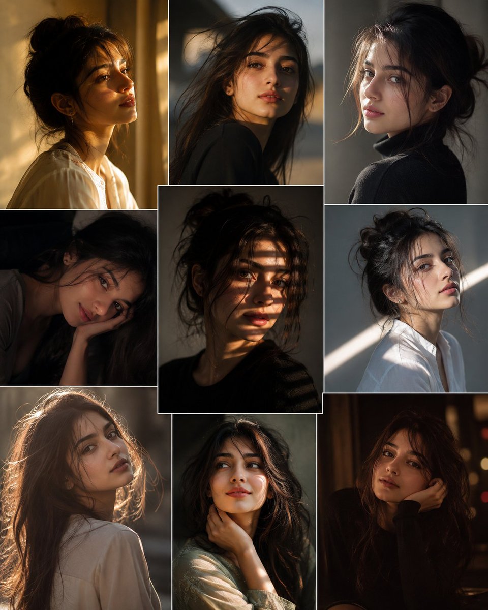 Moody Cinematic Portrait Collage preview image