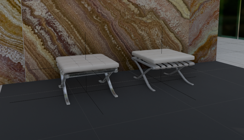 3D Footstool Mesh Comparison preview image
