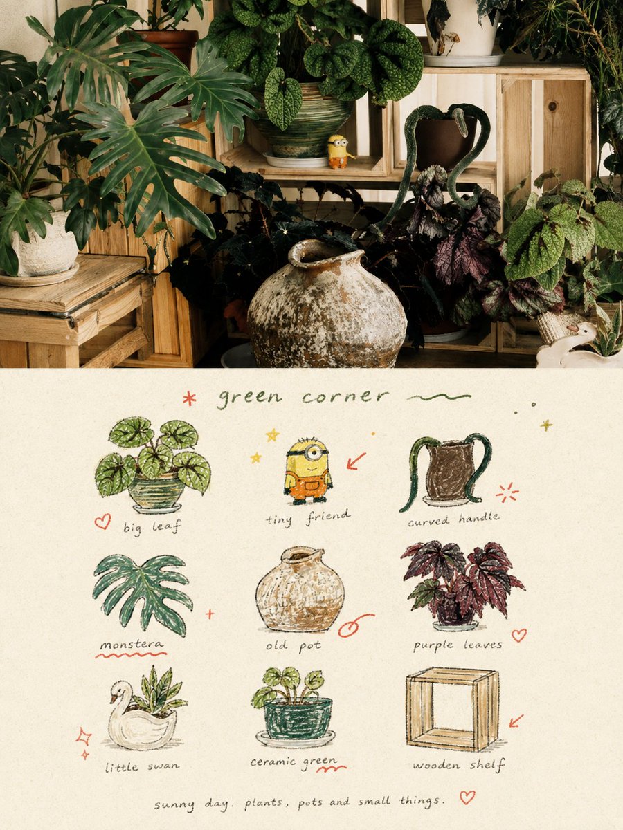 Hand-Drawn Doodle Grid Poster preview image