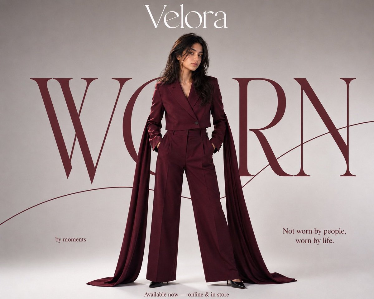 Burgundy Editorial Fashion Portrait preview image