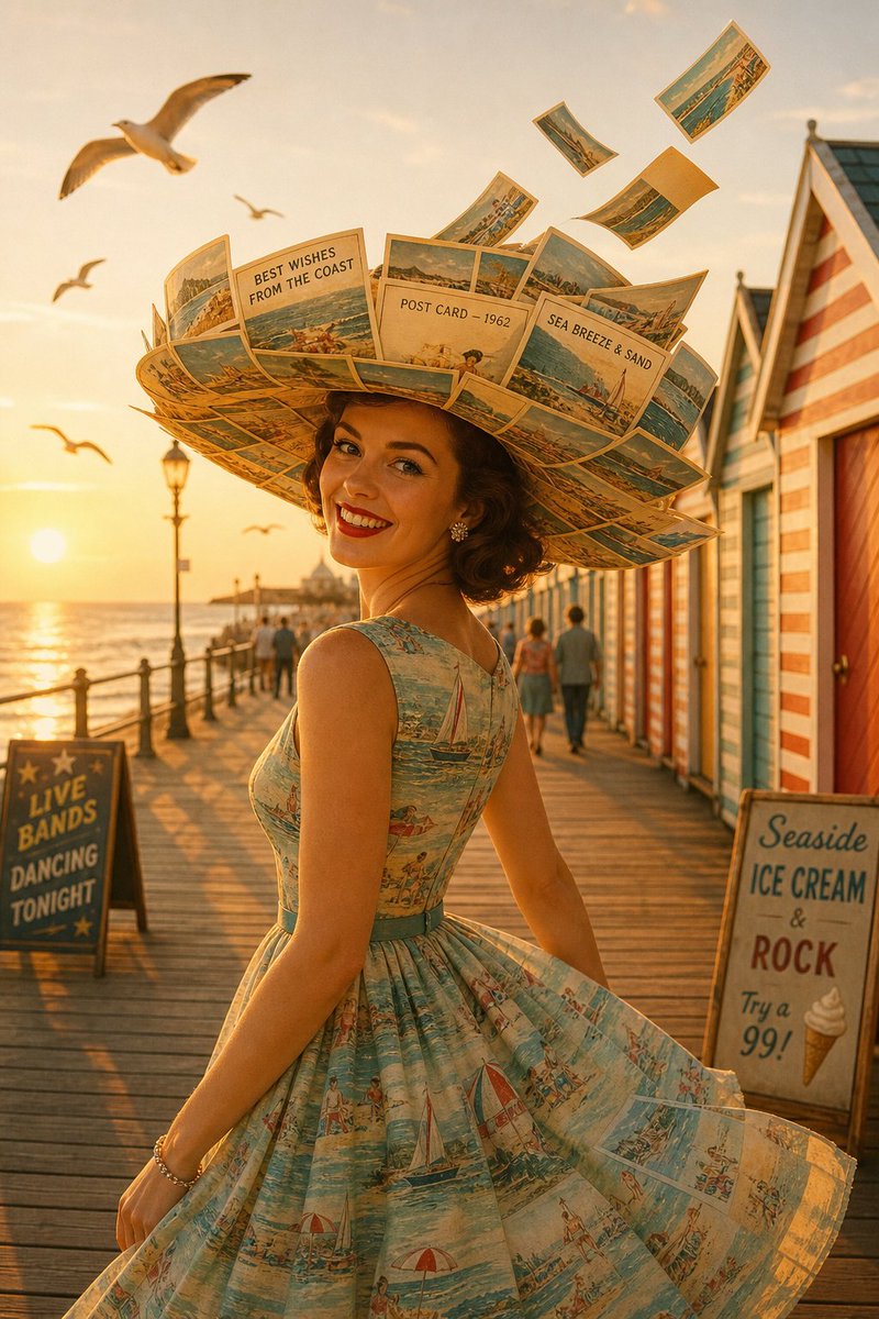 Retro 1960s Seaside Fashion Photography preview image
