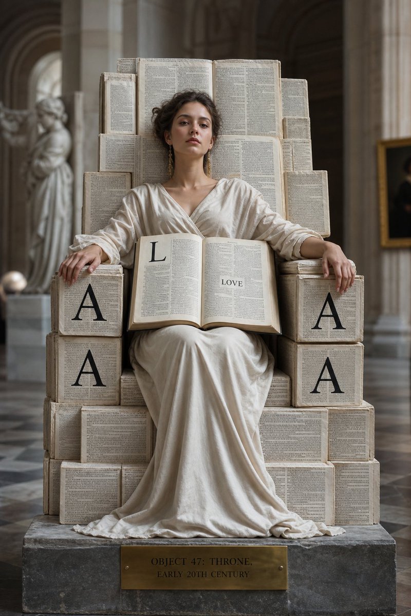 Monolithic Dictionary Page Throne Art Photography preview image