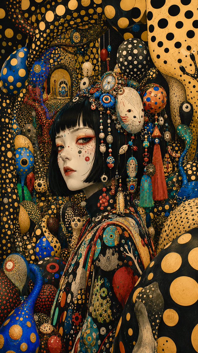 Surreal Polka Dot Portrait preview image