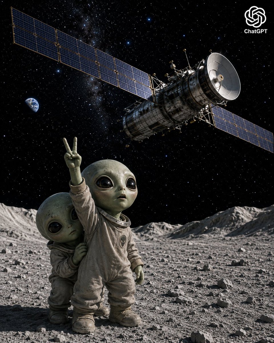 Lunar Alien Babies and Satellite preview image