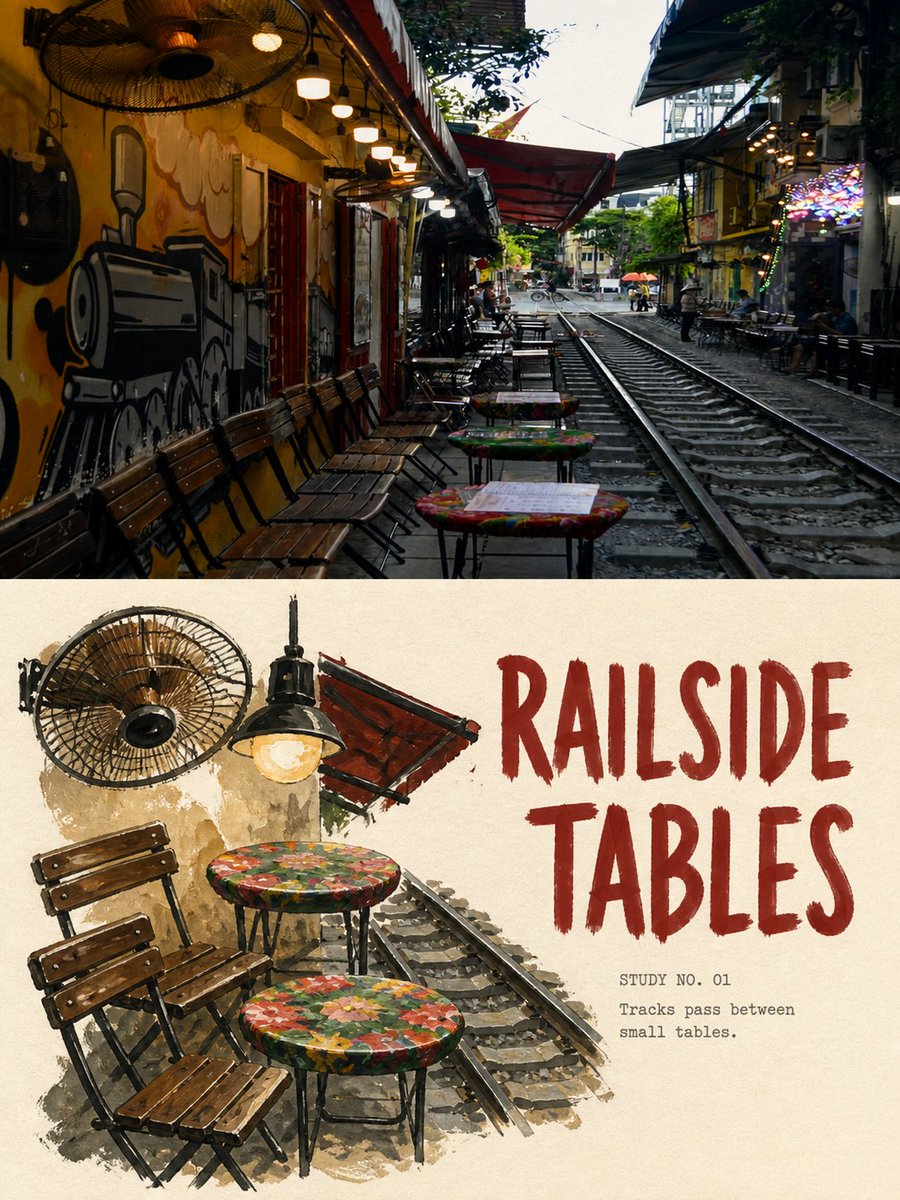 Gouache Travel Specimen Poster preview image