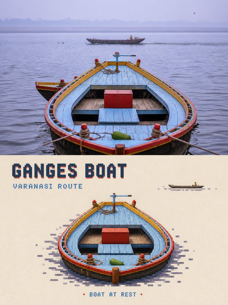 Pixel Art Travel Game Poster preview image