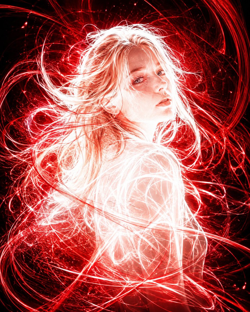 Kinetic Light Painting Portrait preview image