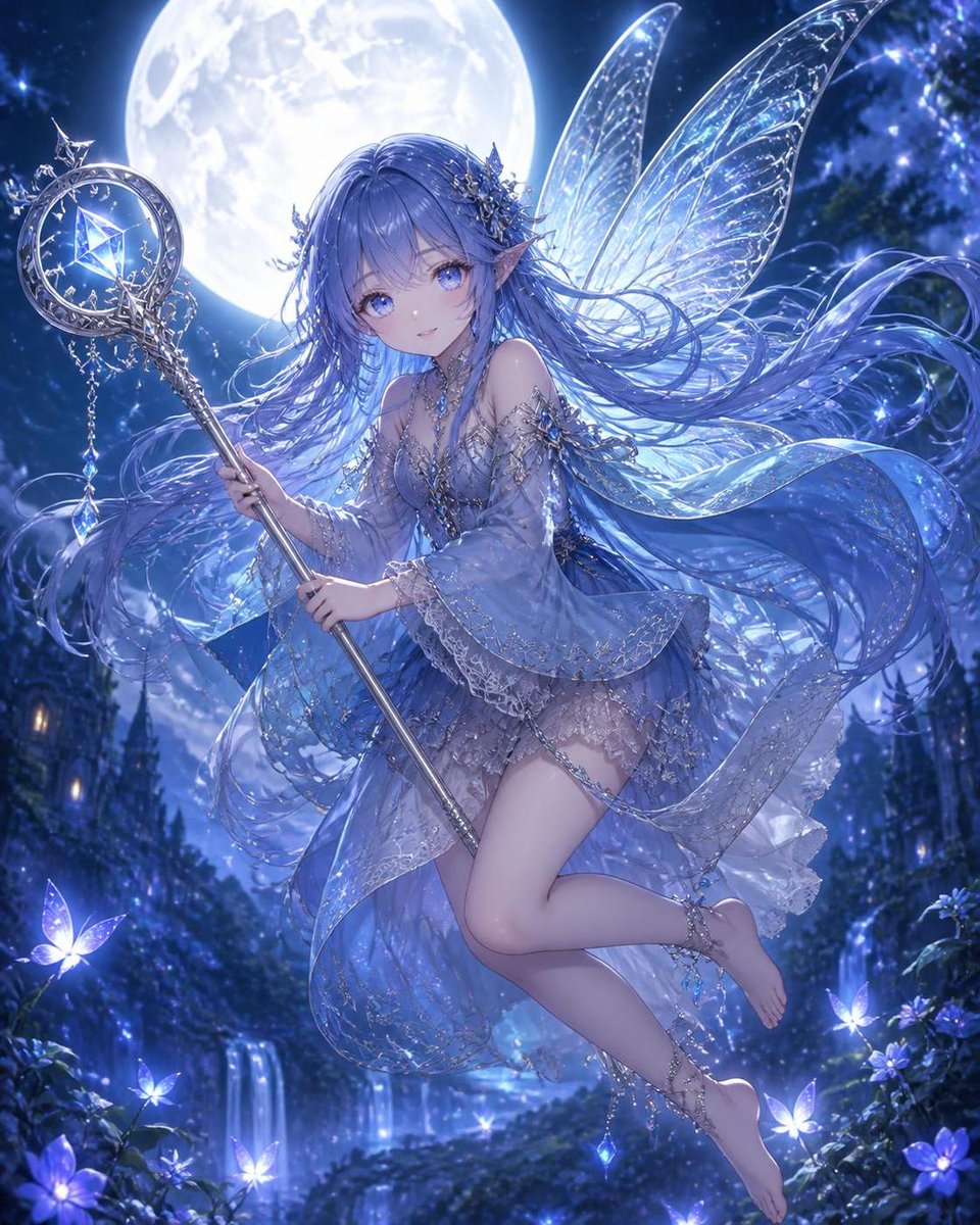 Mysterious Blue Haired Fairy preview image