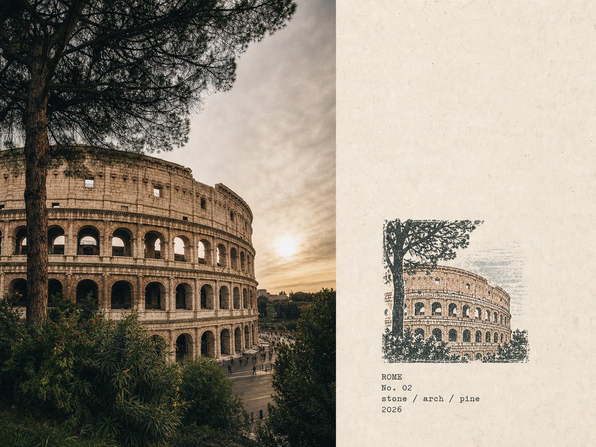 Travel Rubber Stamp Poster preview image