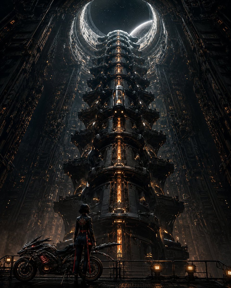 Cyberpunk Megastructure Rider preview image