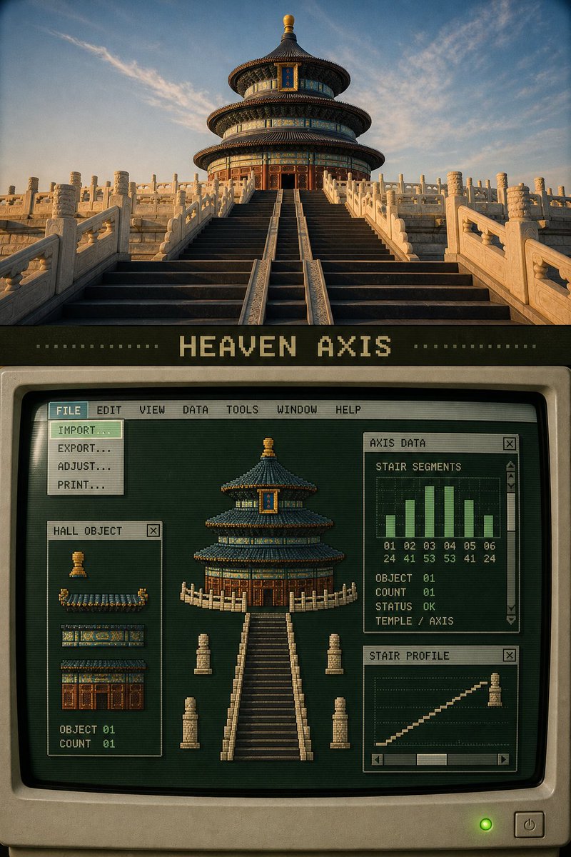 Retro Pixel Industrial Travel Archive preview image