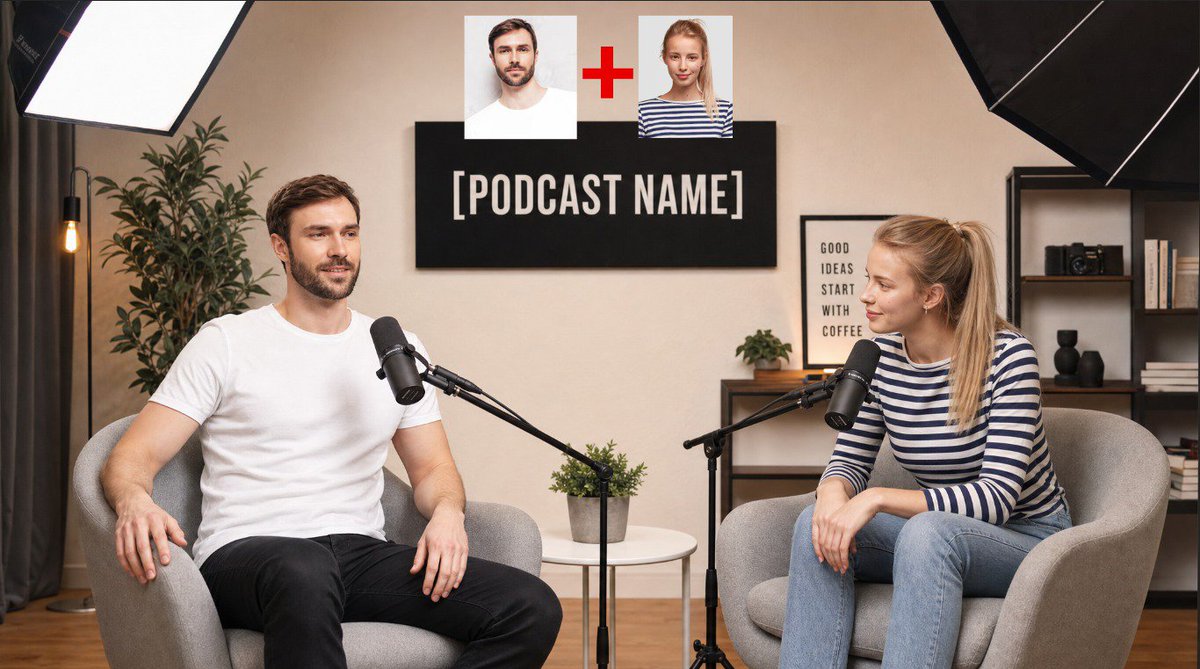Podcast Studio Interview Shot preview image
